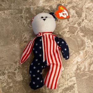 NWT Ty Teenie Beanie Babies - Spangle the Bear